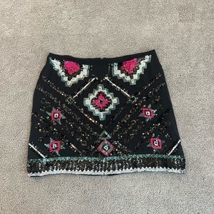 Sequin mini skirt
